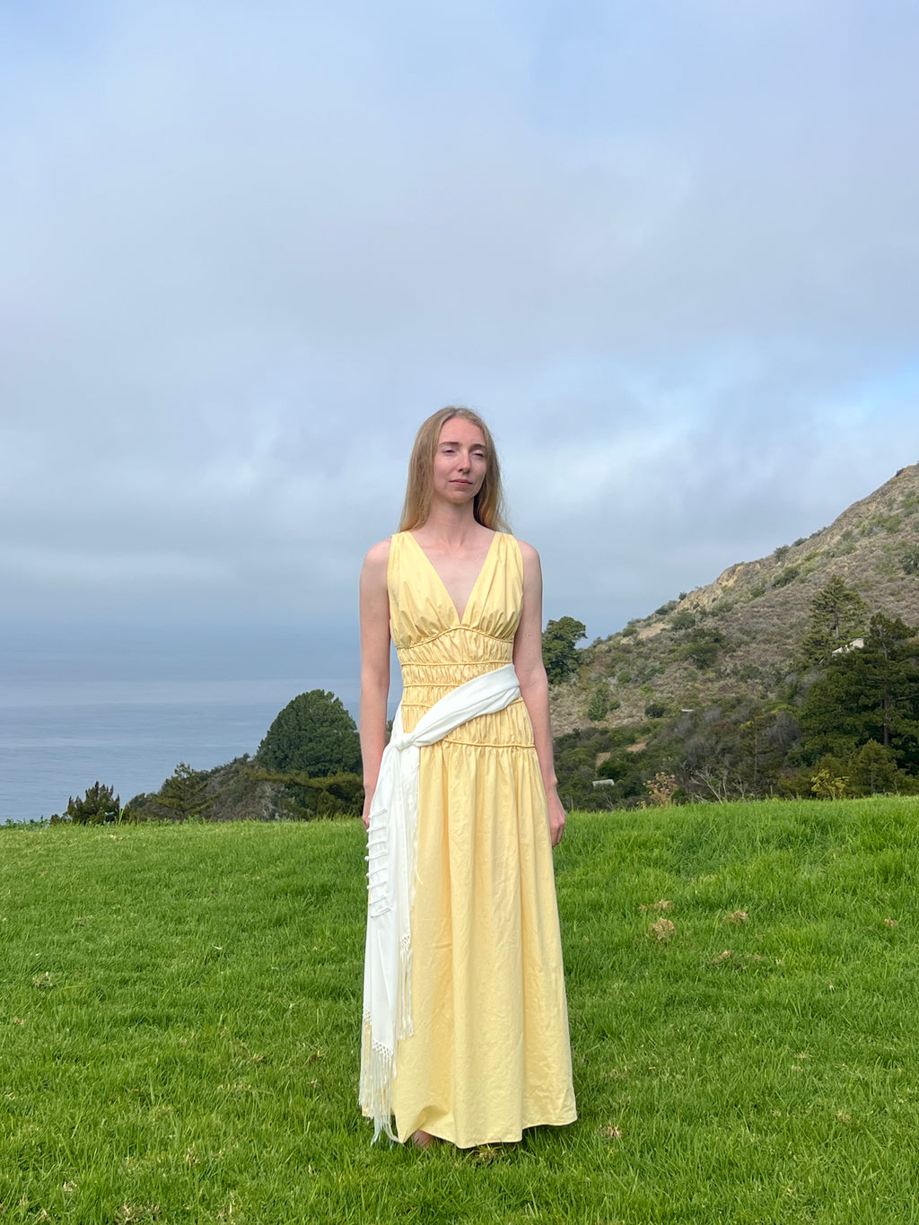 Adrift Silk Fringe Maxi Scarf