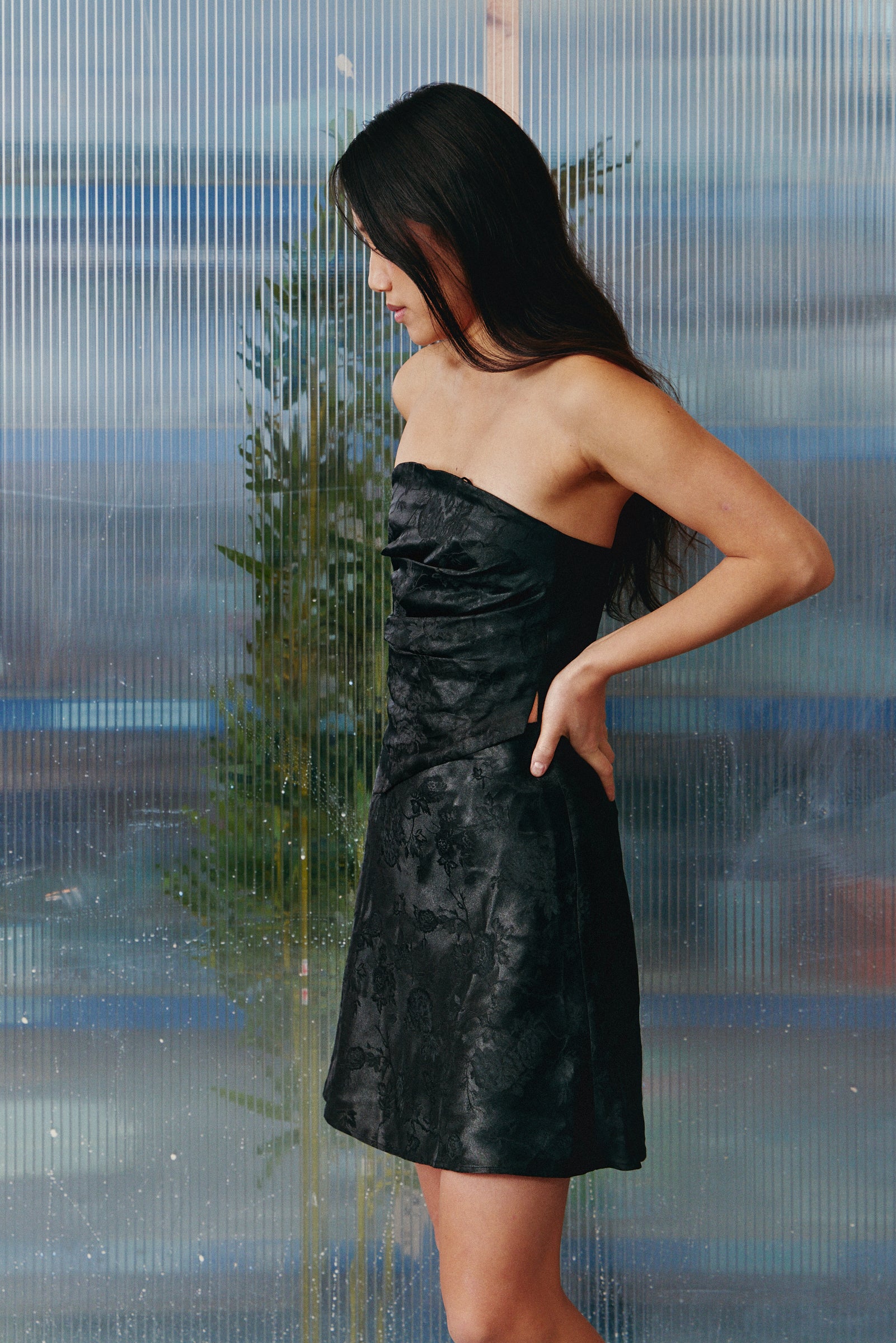 Peony Amber Silk Skirt