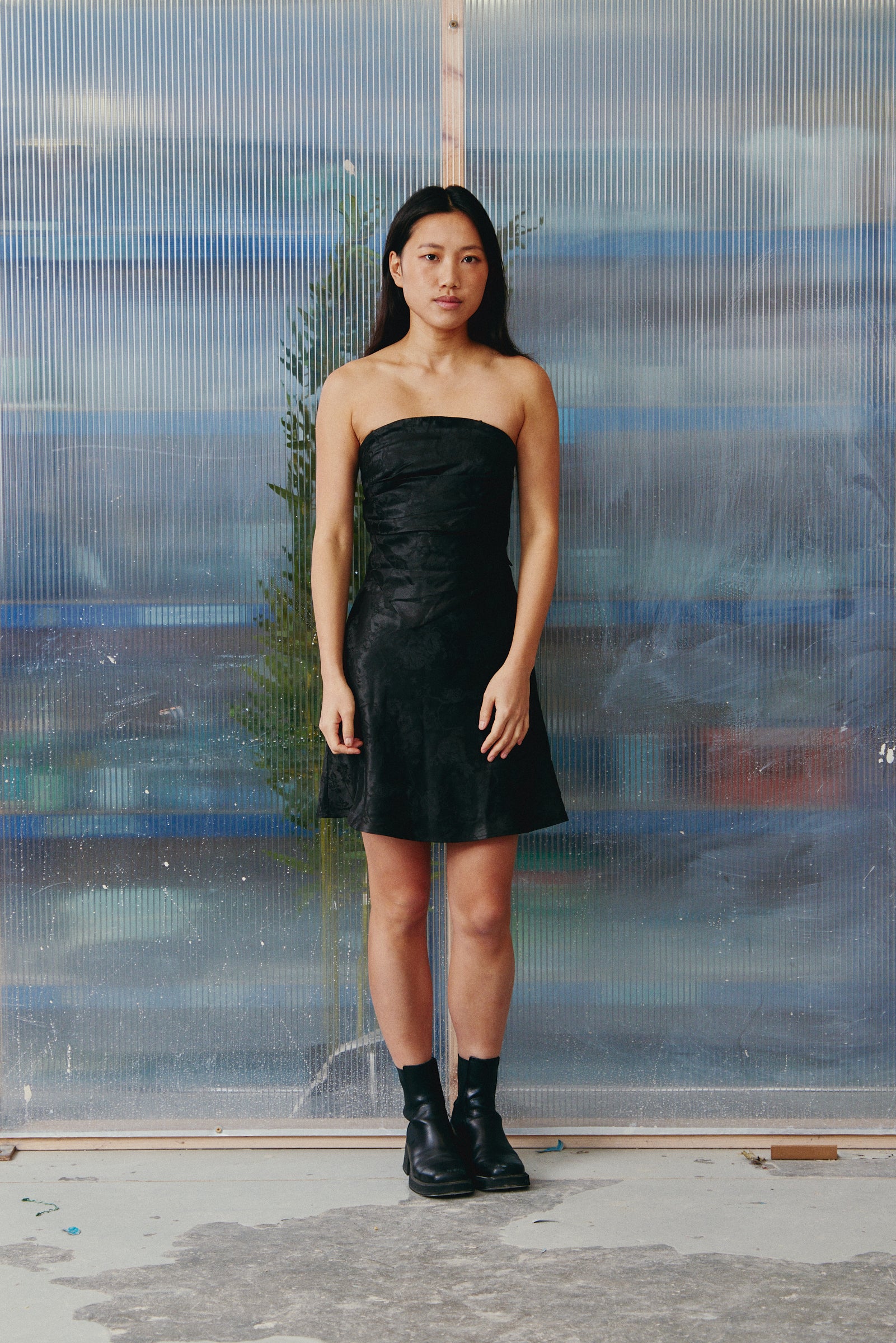 Peony Amber Silk Skirt