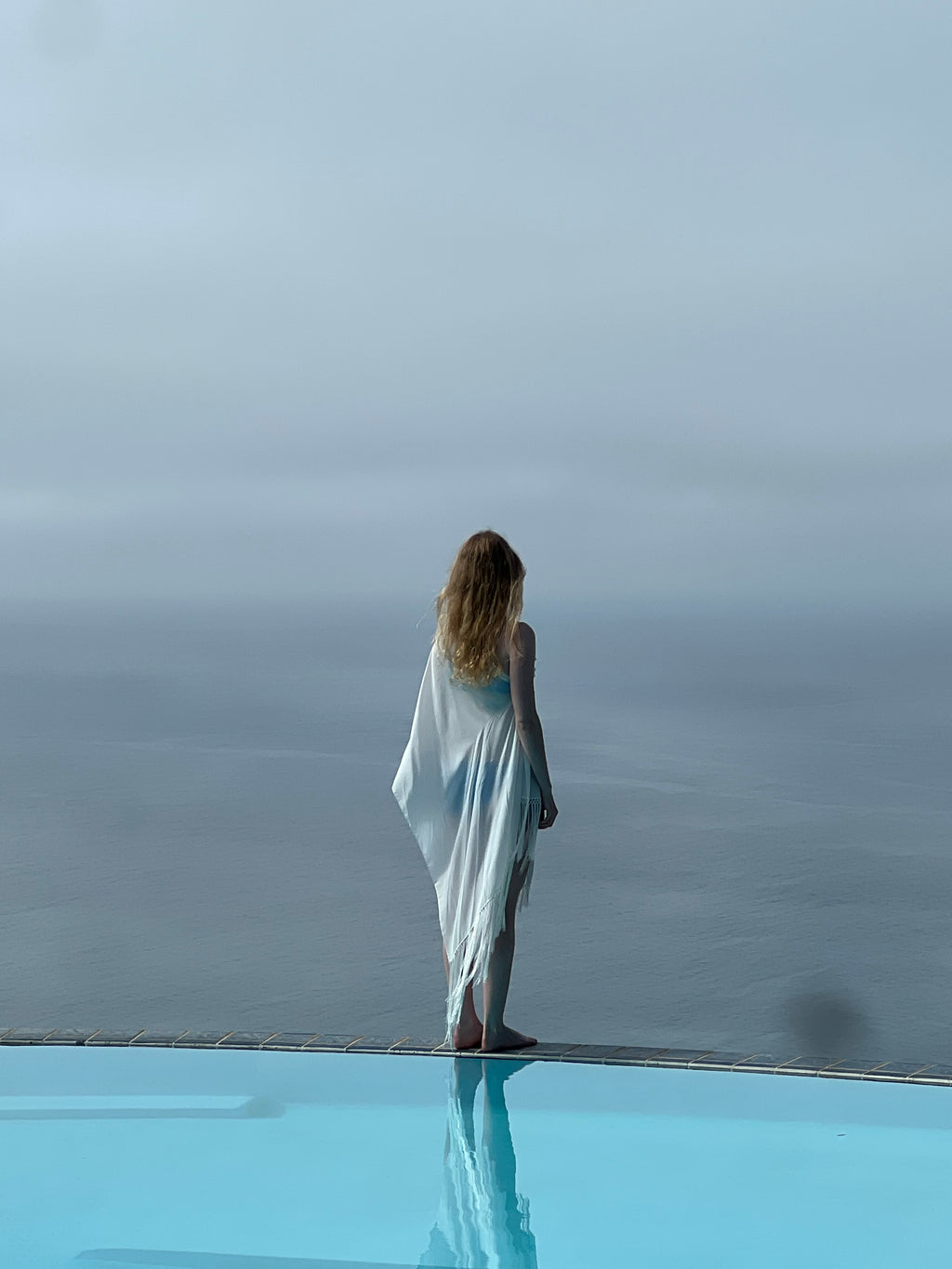 Adrift Silk Fringe Maxi Scarf
