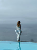 Adrift Silk Fringe Maxi Scarf