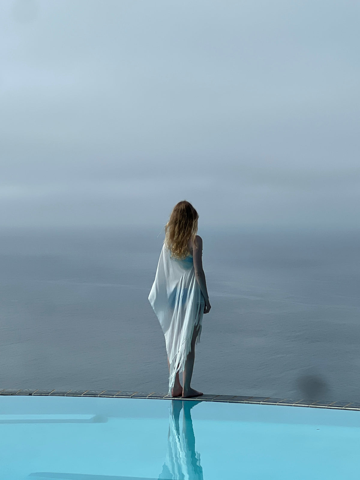 Adrift Silk Fringe Maxi Scarf