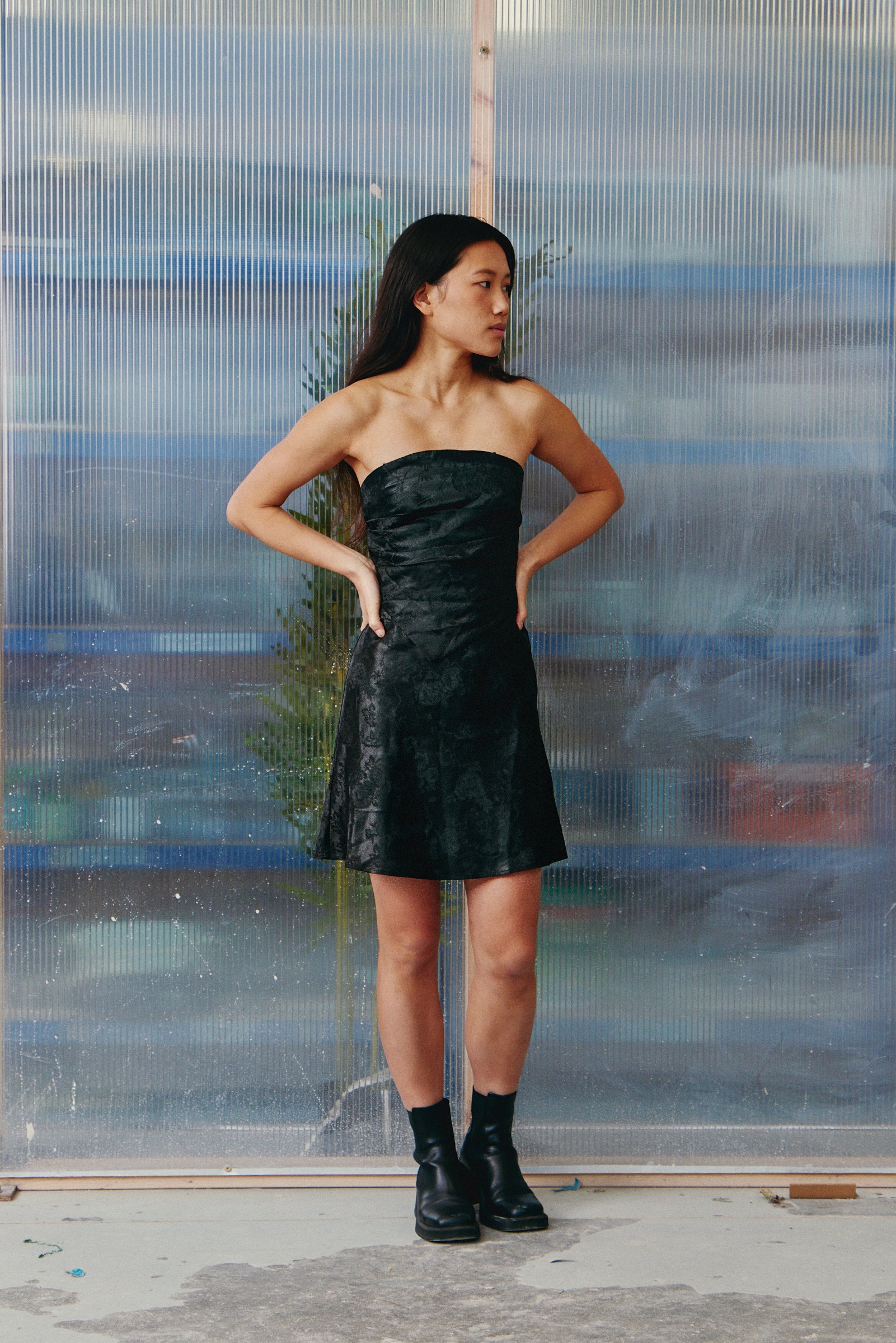 Peony Amber Silk Skirt